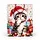 Kerst Cadeautas met Kat en Kerstmuts – 23 x 18 x 10 cm.