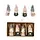 Houten Kerstpoppetjes met Ster – Set van 4 Stuks - 7 cm