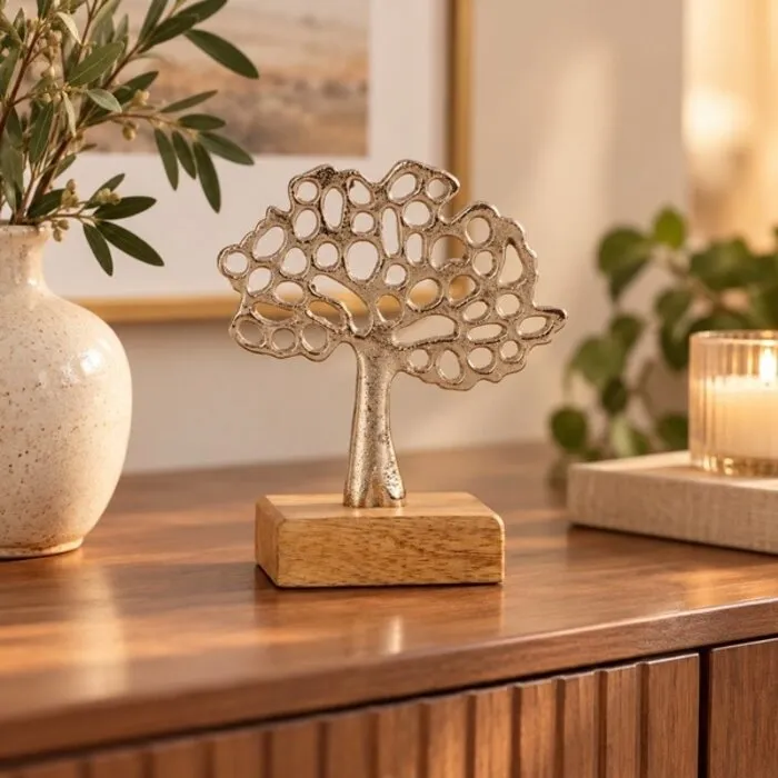 Levensboom op houten voet