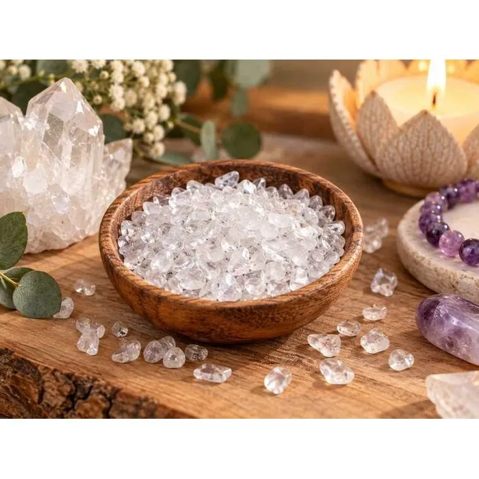 Bergkristal Oplaadsteentjes – 100 gram Edelsteen Split