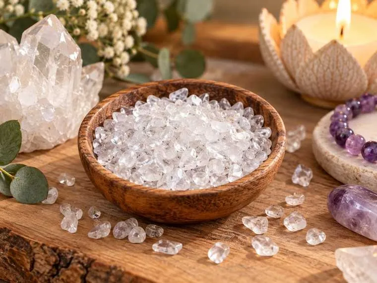 Bergkristal Oplaadsteentjes – 100 gram Edelsteen Split