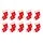 Houten Kerstsokken Plakdecoratie – 10 Stuks - 4 cm