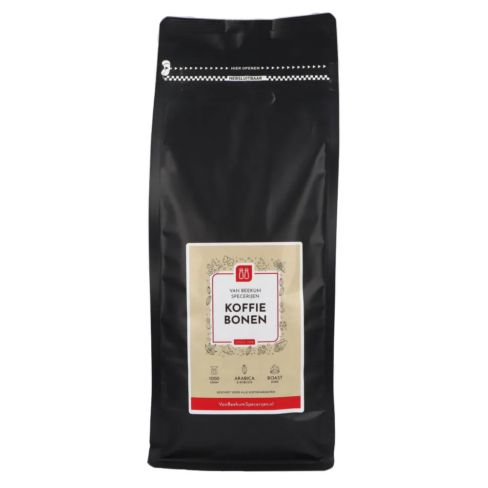 Van Beekum Specerijen Koffiebonen Dark Roast Van Beekum Specerijen Koffiebonen Dark Roast