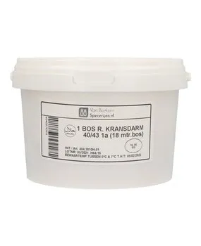 Van Beekum Specerijen Halal Runderdarm 40/43 (Bos 18 Meter) Van Beekum Specerijen Halal Runderdarm 40/43 (Bos 18 Meter)