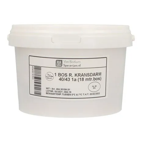 Van Beekum Specerijen Halal Rinderdarm 40/43 (Bos 18 Meter) Van Beekum Specerijen Halal Rinderdarm 40/43 (Bos 18 Meter)