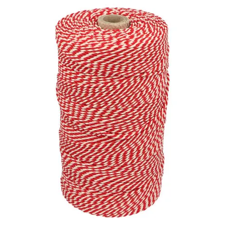 Van Beekum Specerijen Baumwollkordel Rot/Weiß 32 Fäden Van Beekum Specerijen Baumwollkordel Rot/Weiß 32 Fäden