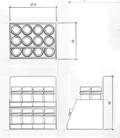 Van Beekum Specerijen Van Beekum Gewürzregal/Display Van Beekum Specerijen Van Beekum Gewürzregal/Display