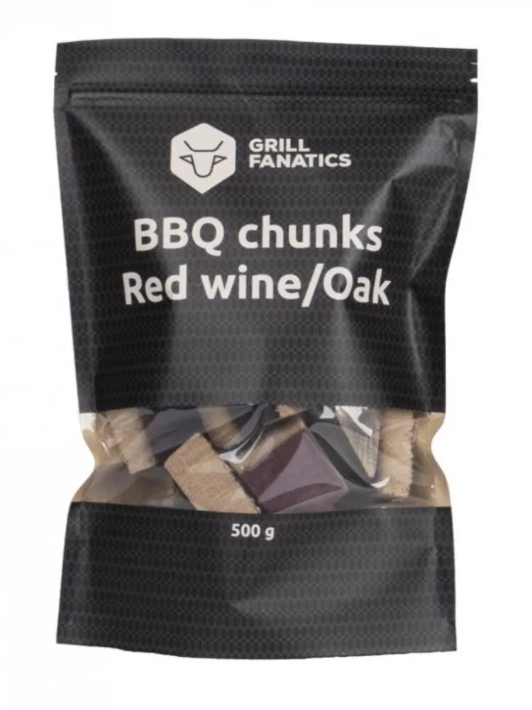 Grill Fanatics Grill Fanatics - BBQ Chunks Rode Wijn/Eiken Grill Fanatics Grill Fanatics - BBQ Chunks Rode Wijn/Eiken