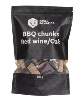Grill Fanatics Grill Fanatics - BBQ Chunks Rode Wijn/Eiken Grill Fanatics Grill Fanatics - BBQ Chunks Rode Wijn/Eiken