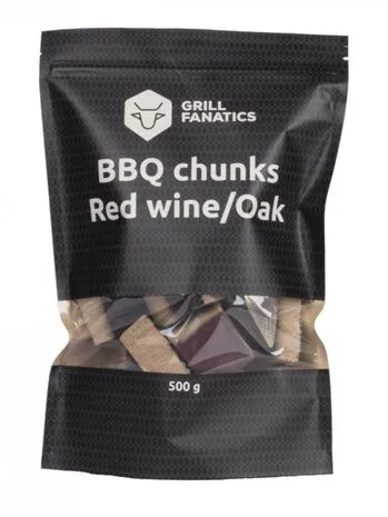 Grill Fanatics Grill Fanatics - BBQ Chunks Rode Wijn/Eiken Grill Fanatics Grill Fanatics - BBQ Chunks Rode Wijn/Eiken