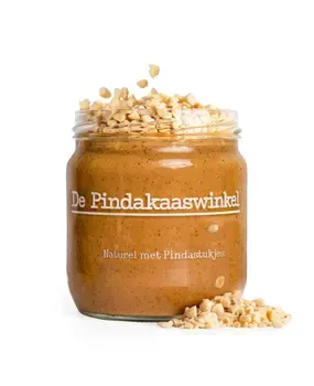 De Pindakaaswinkel De Pindakaaswinkel - Pindakaas Naturel Met Pindastukjes De Pindakaaswinkel De Pindakaaswinkel - Pindakaas Naturel Met Pindastukjes
