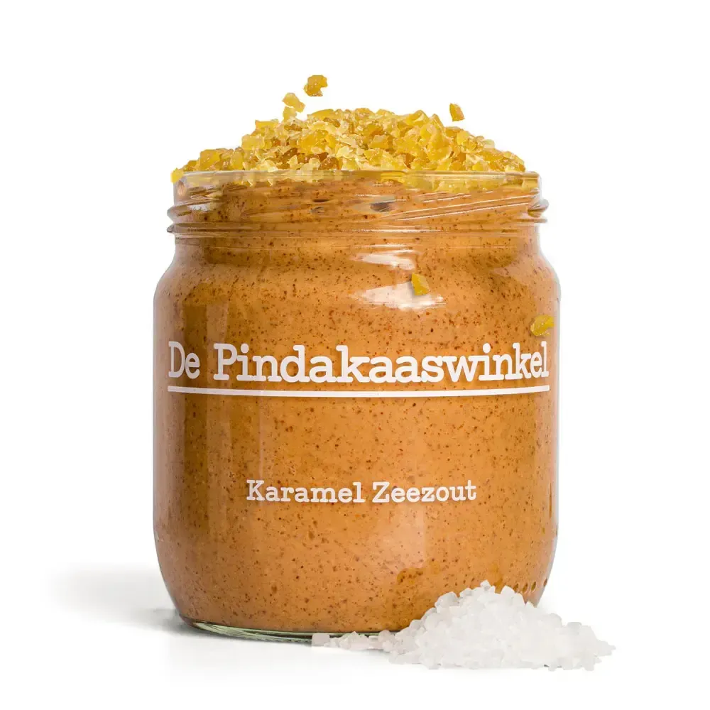De Pindakaaswinkel The Peanut Butter Shop - Erdnussbutter Karamell Meersalz