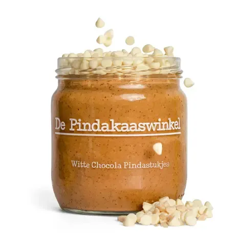 De Pindakaaswinkel The Peanut Butter Shop - Erdnussbutter Weiße Schokolade