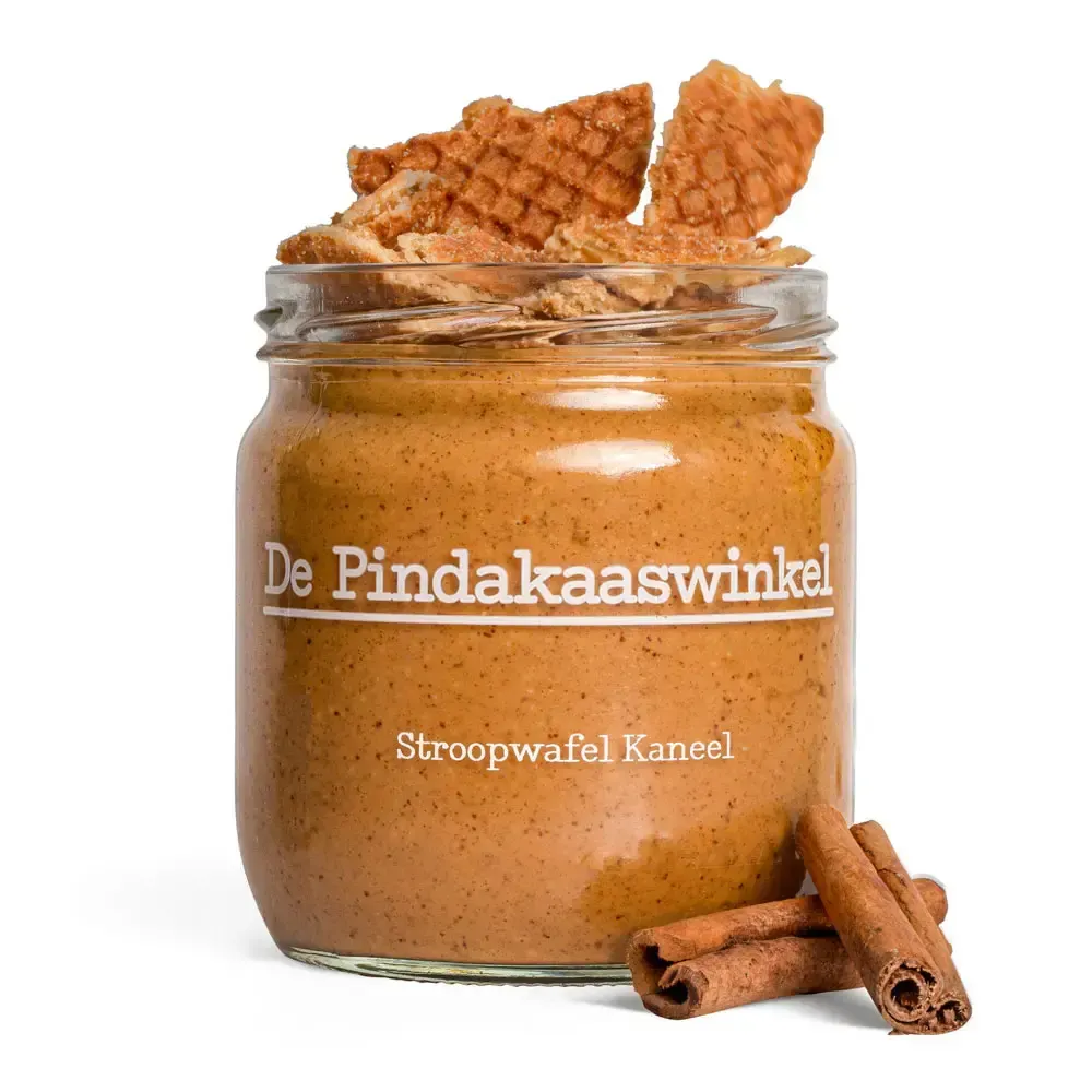De Pindakaaswinkel The Peanut Butter Shop - Erdnussbutter Sirup Waffel Zimt