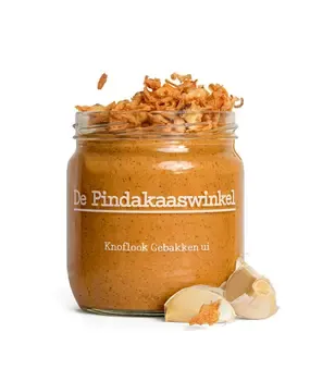 De Pindakaaswinkel De Pindakaaswinkel - Pindakaas Knoflook Gebakken Ui De Pindakaaswinkel De Pindakaaswinkel - Pindakaas Knoflook Gebakken Ui