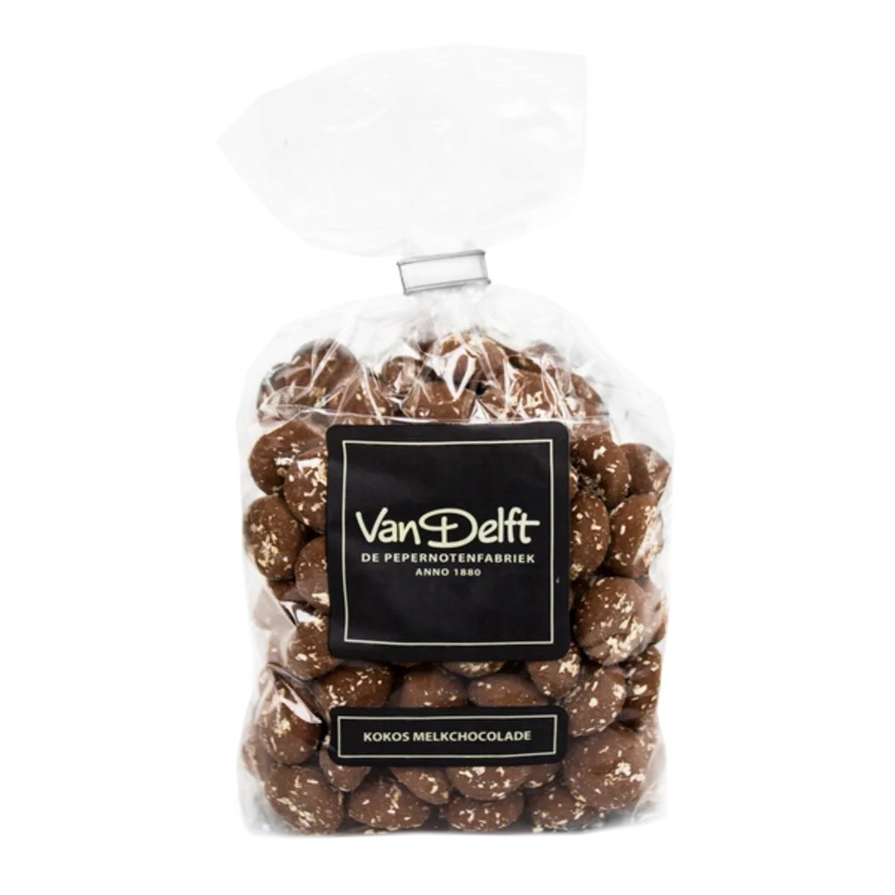 Van Delft Van Delft - Kokos Melkchocolade Kruidnoten Van Delft Van Delft - Kokos Melkchocolade Kruidnoten