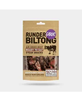 Runder Rindfleisch - Rindfleisch Biltong in Scheiben - Knoblauch Runder Rindfleisch - Rindfleisch Biltong in Scheiben - Knoblauch