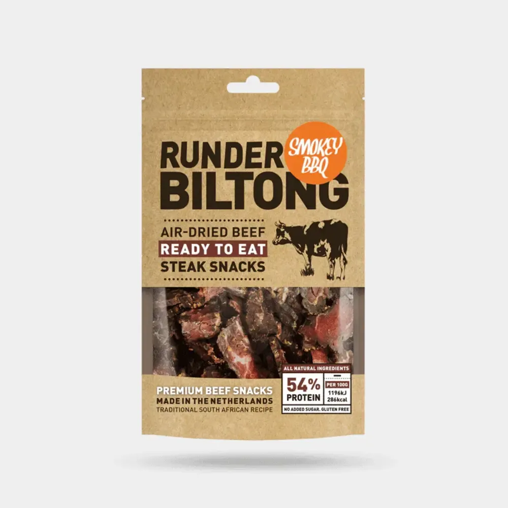 Runder Rindfleisch – Beef Biltong in Scheiben – Smokey BBQ