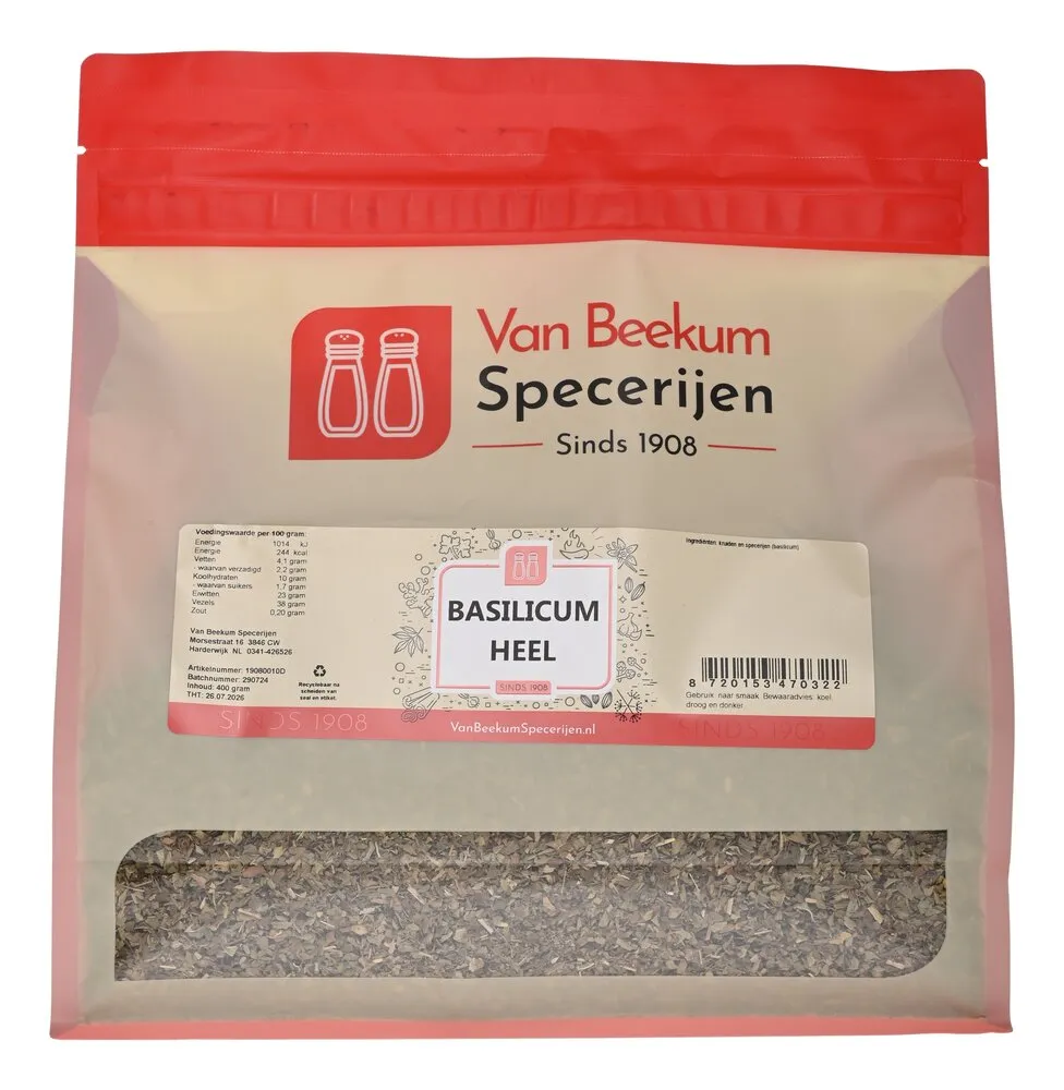 Van Beekum Specerijen Basilicum Heel Van Beekum Specerijen Basilicum Heel