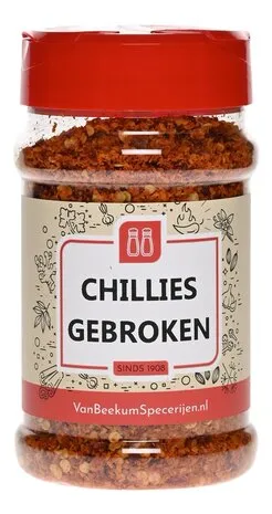 Van Beekum Specerijen Chilis, zerkleinert