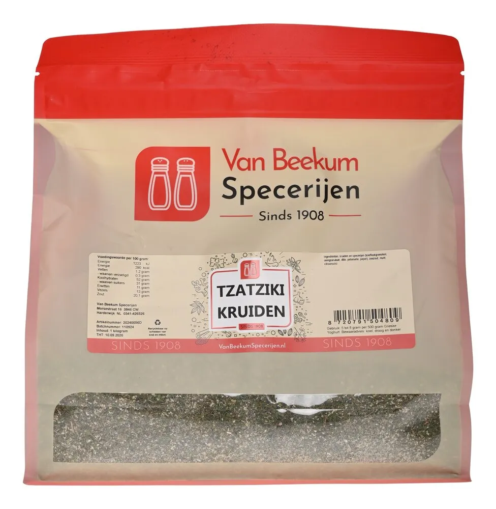 Van Beekum Specerijen Tzatziki-Kräuter