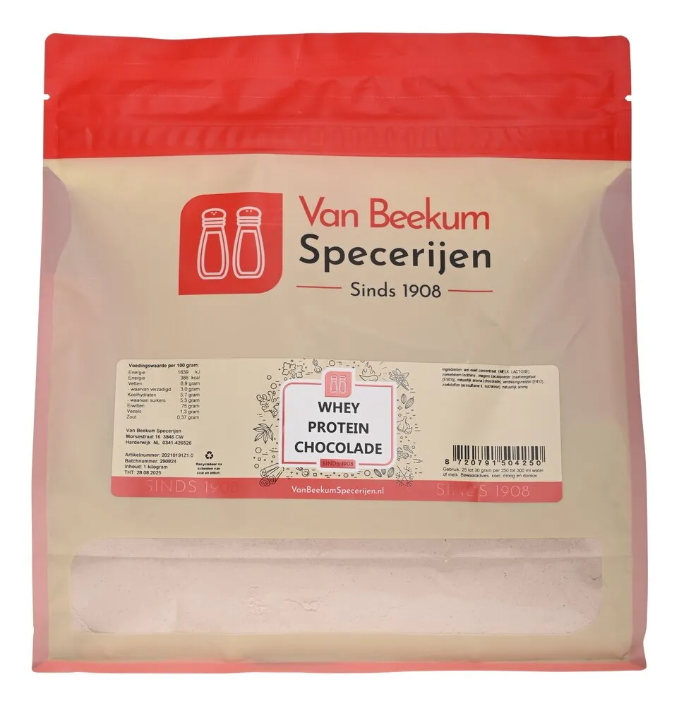 Van Beekum Specerijen Molkenprotein Schokolade Van Beekum Specerijen Molkenprotein Schokolade