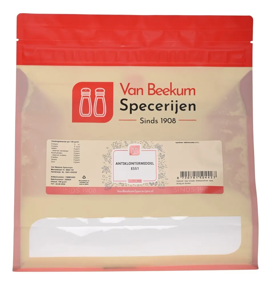Van Beekum Specerijen Antiklumpmittel E551