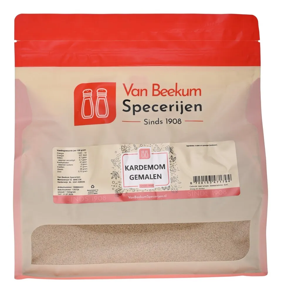 Van Beekum Specerijen Kardamom Gemahlen / Kardamom Gemahlen