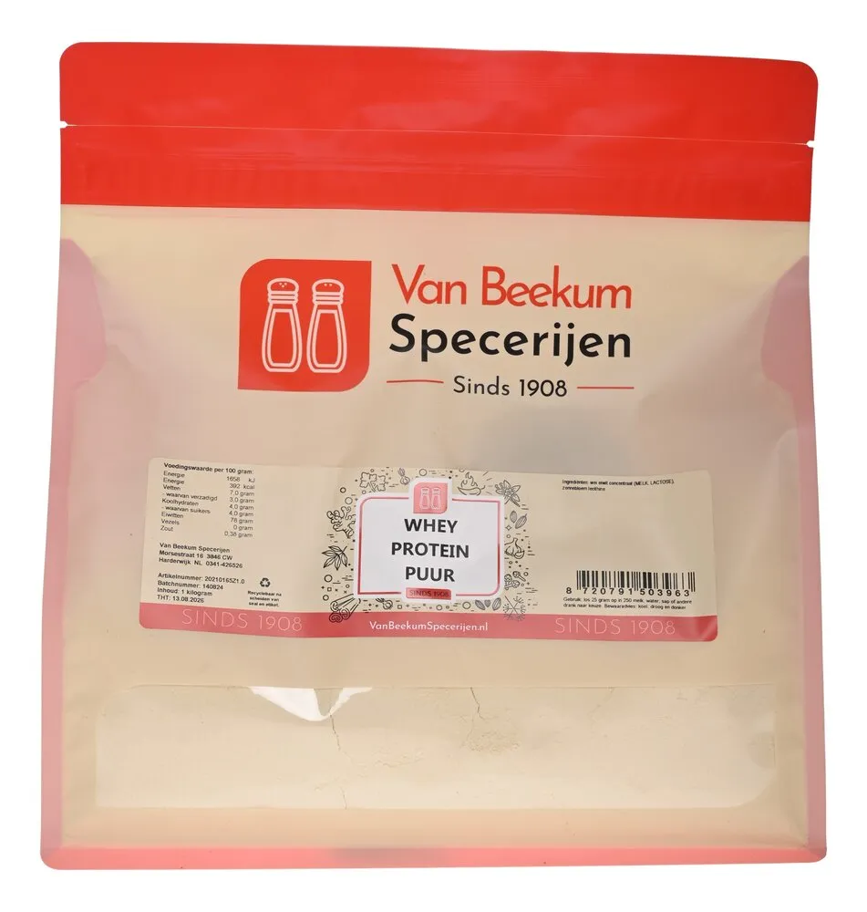 Van Beekum Specerijen Whey Protein Puur Van Beekum Specerijen Whey Protein Puur