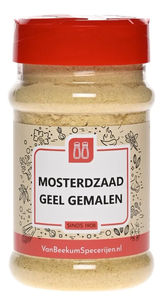 Van Beekum Specerijen Mosterdzaad Geel Gemalen Van Beekum Specerijen Mosterdzaad Geel Gemalen