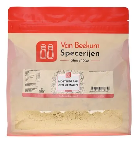 Van Beekum Specerijen Mosterdzaad Geel Gemalen Van Beekum Specerijen Mosterdzaad Geel Gemalen