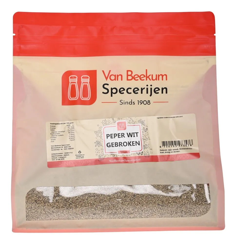 Van Beekum Specerijen Weißer Pfeffer, gemahlen