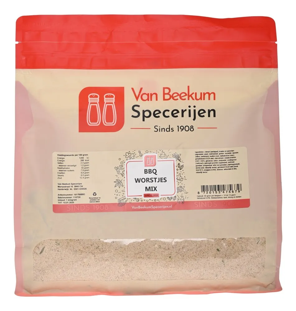 Van Beekum Specerijen BBQ-Wurst-Mix