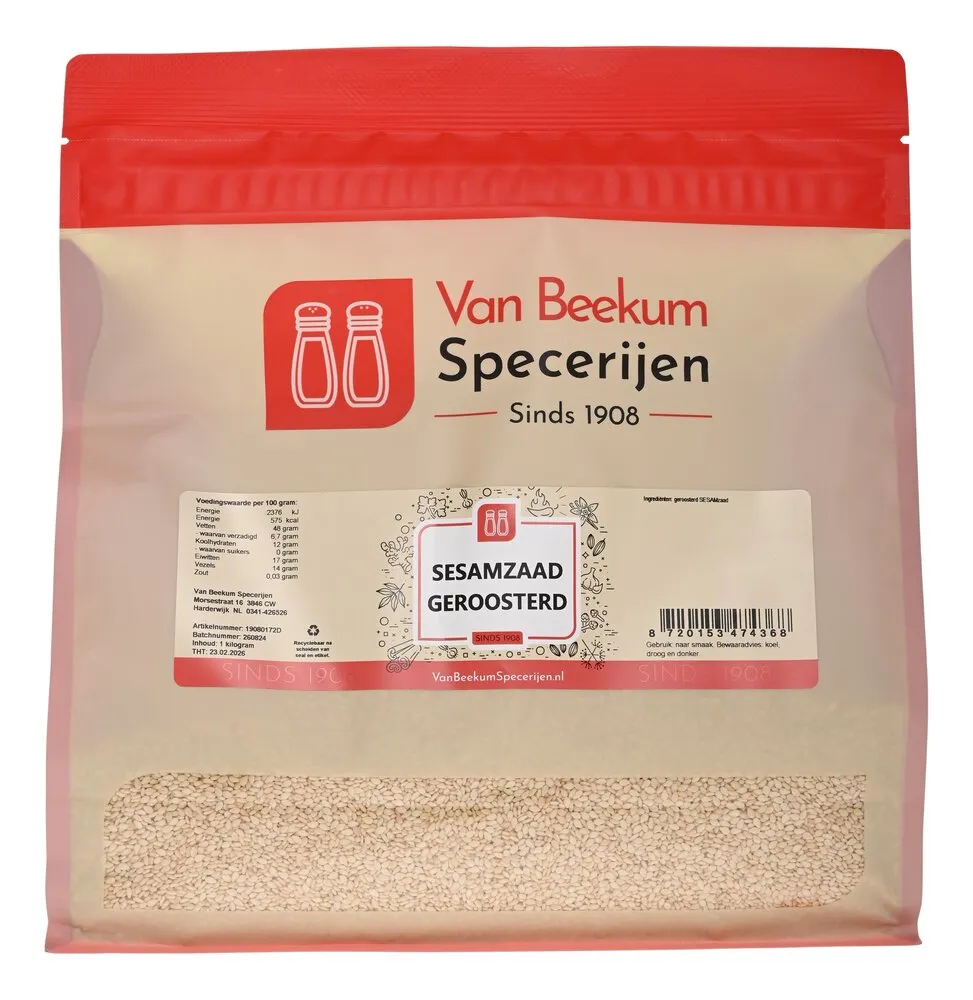 Van Beekum Specerijen Sesamzaad Geroosterd Van Beekum Specerijen Sesamzaad Geroosterd