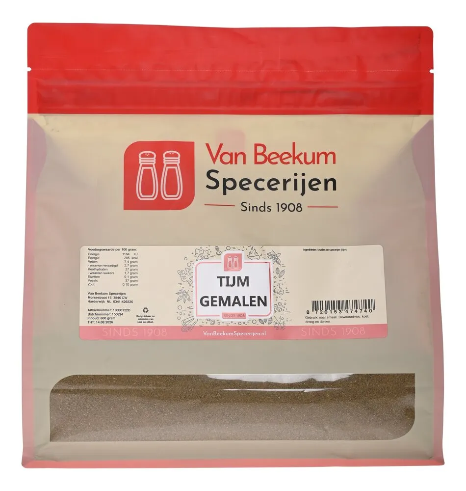 Van Beekum Specerijen Tijm Gemalen Van Beekum Specerijen Tijm Gemalen