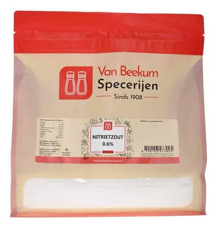Van Beekum Specerijen Nitrietzout 0.6% / Colorozozout 0.6% Van Beekum Specerijen Nitrietzout 0.6% / Colorozozout 0.6%