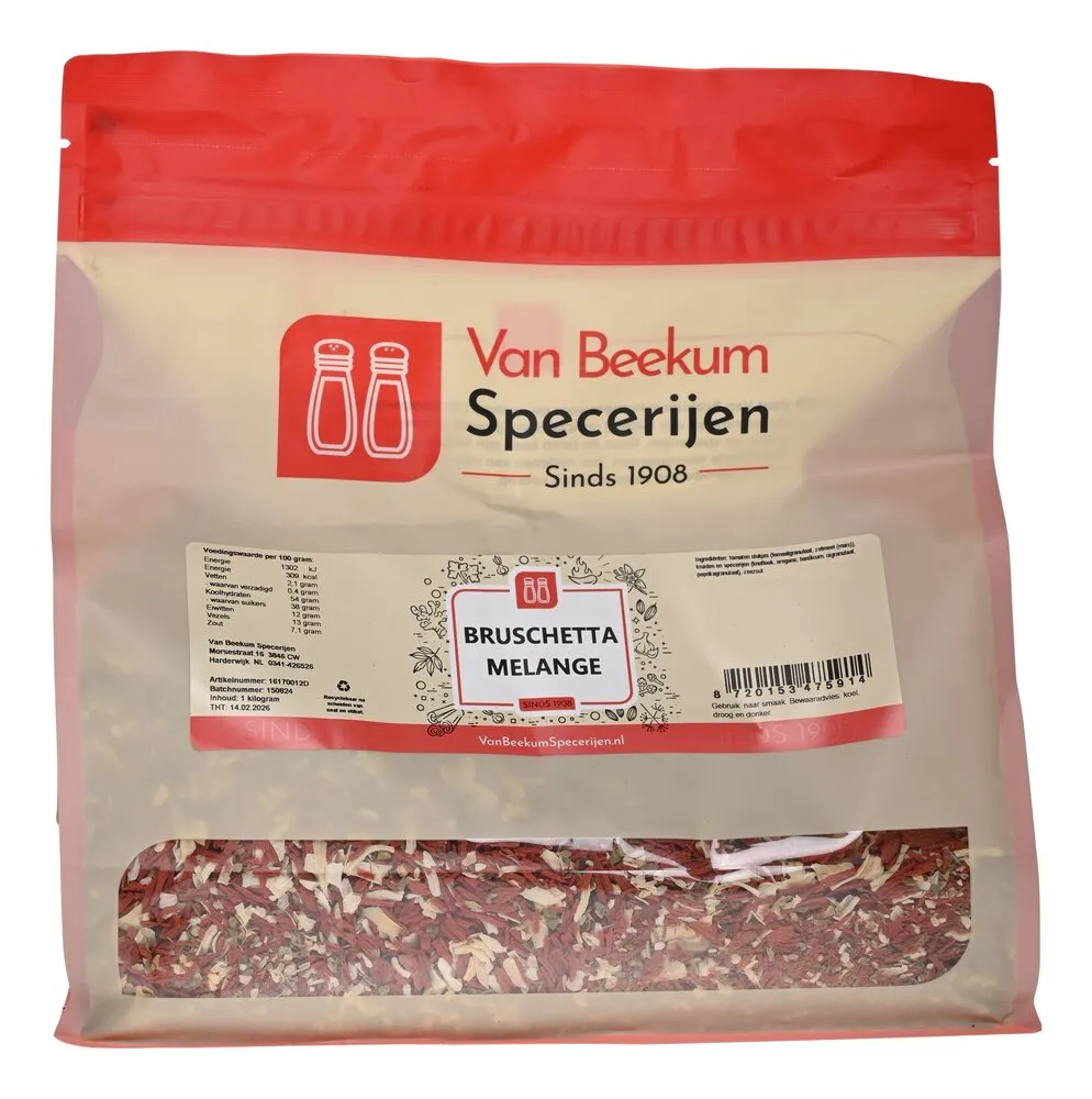 Van Beekum Specerijen Bruschetta Melange Van Beekum Specerijen Bruschetta Melange