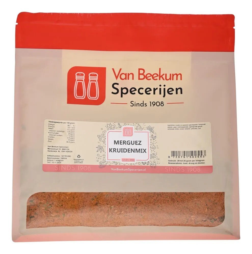 Van Beekum Specerijen Merguez Kruidenmix Van Beekum Specerijen Merguez Kruidenmix