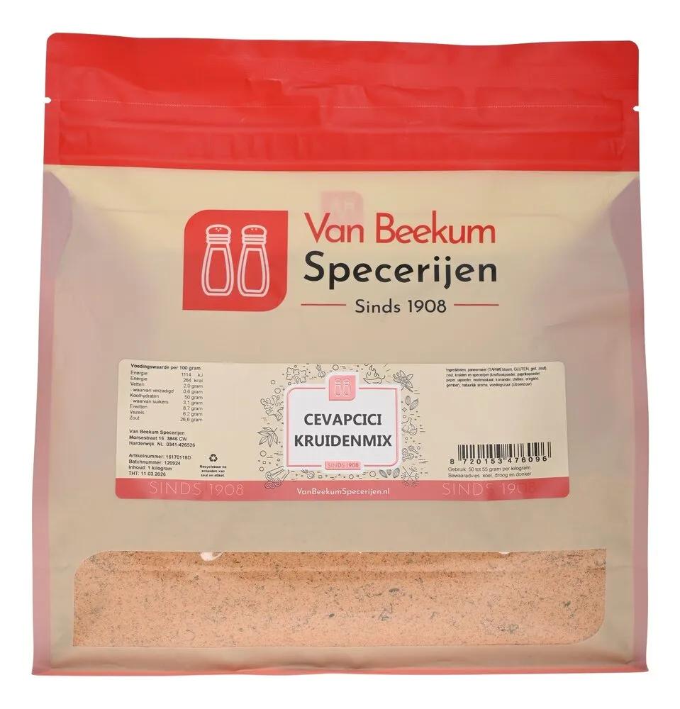 Van Beekum Specerijen Cevapcici Kruidenmix Van Beekum Specerijen Cevapcici Kruidenmix