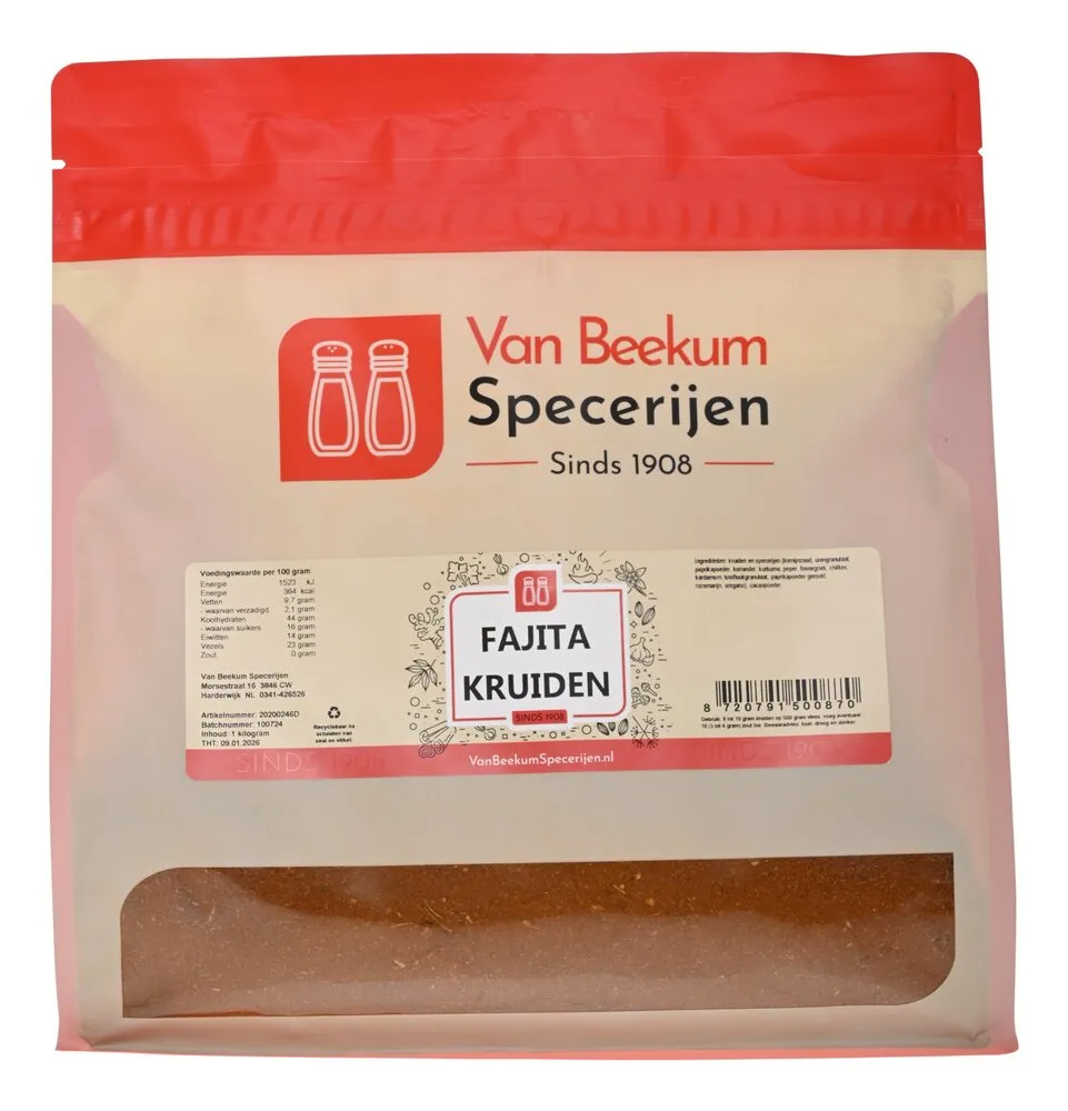 Van Beekum Specerijen Fajita-Gewürze
