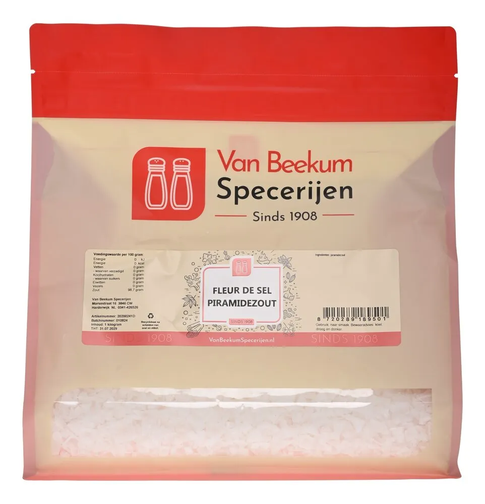 Van Beekum Specerijen Fleur De Sel Piramidezout