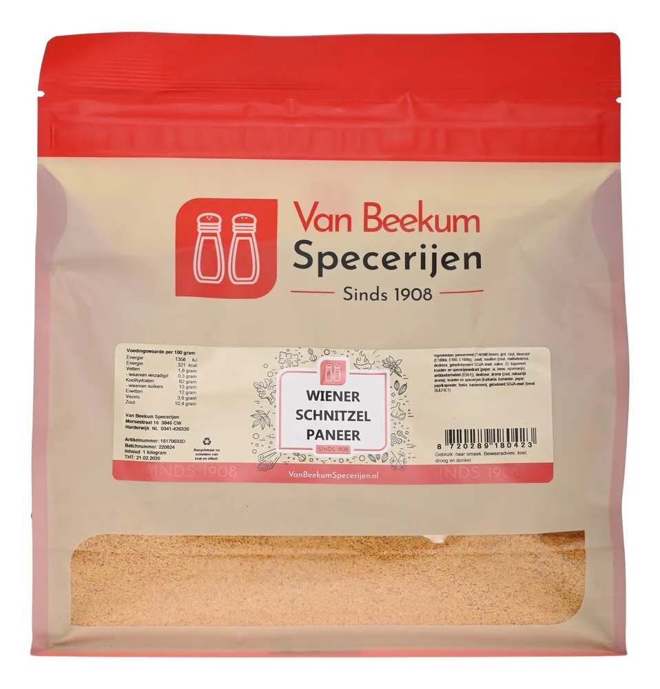 Van Beekum Specerijen Wiener Schnitzel paniert