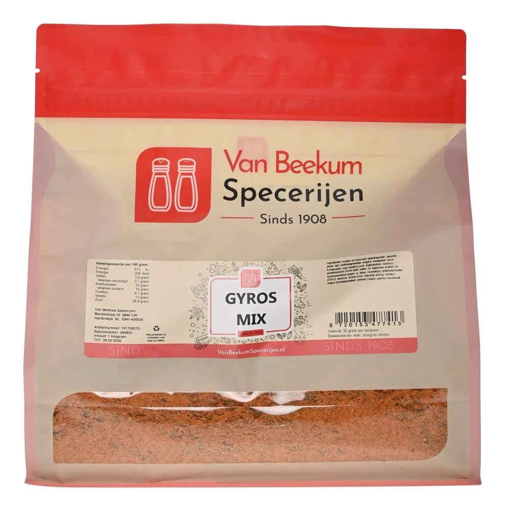 Van Beekum Specerijen Gyros Mix Van Beekum Specerijen Gyros Mix