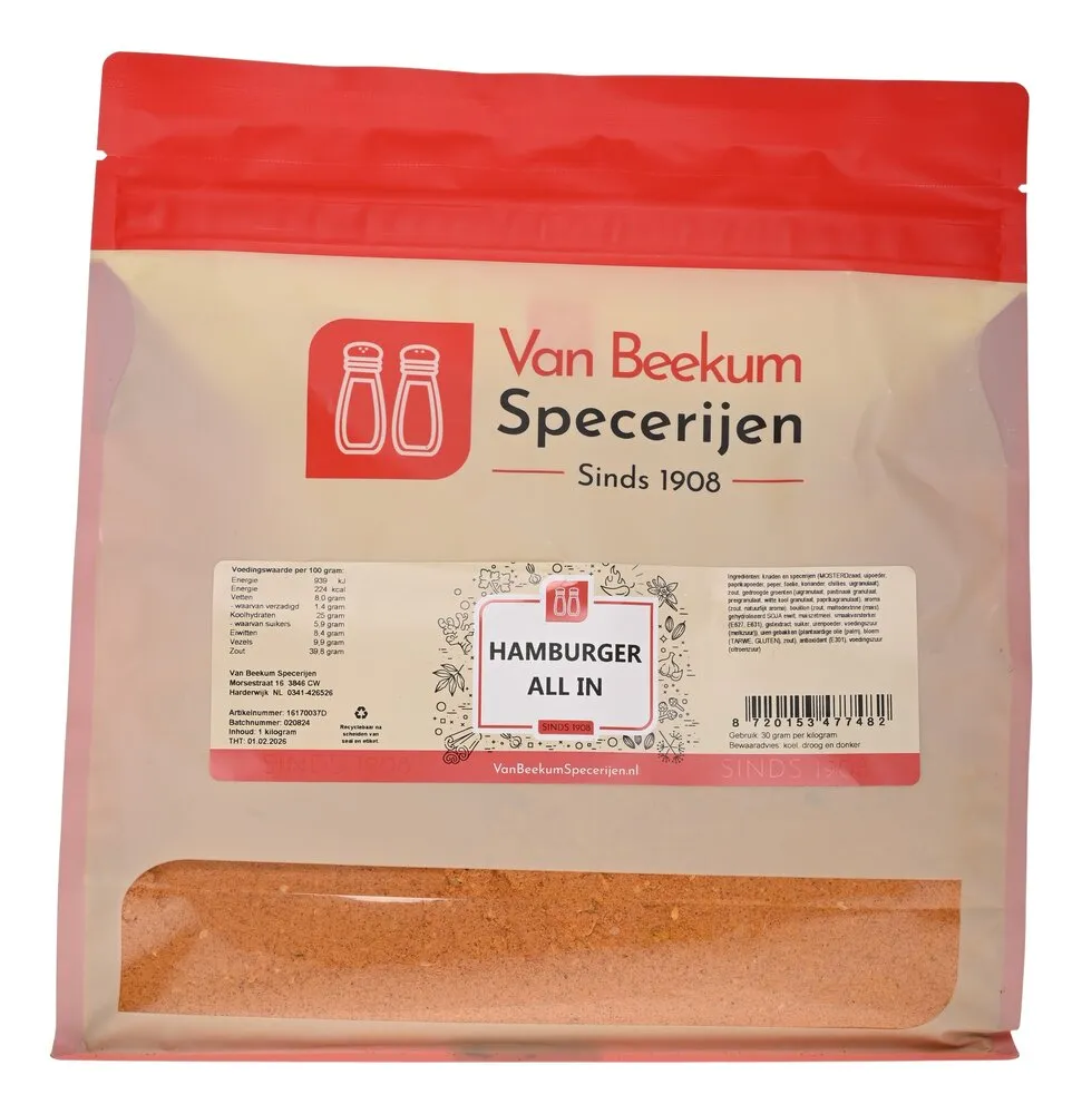 Van Beekum Specerijen Hamburger All In Van Beekum Specerijen Hamburger All In
