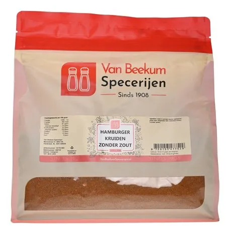 Van Beekum Specerijen Hamburger Kruiden Zonder Zout Van Beekum Specerijen Hamburger Kruiden Zonder Zout