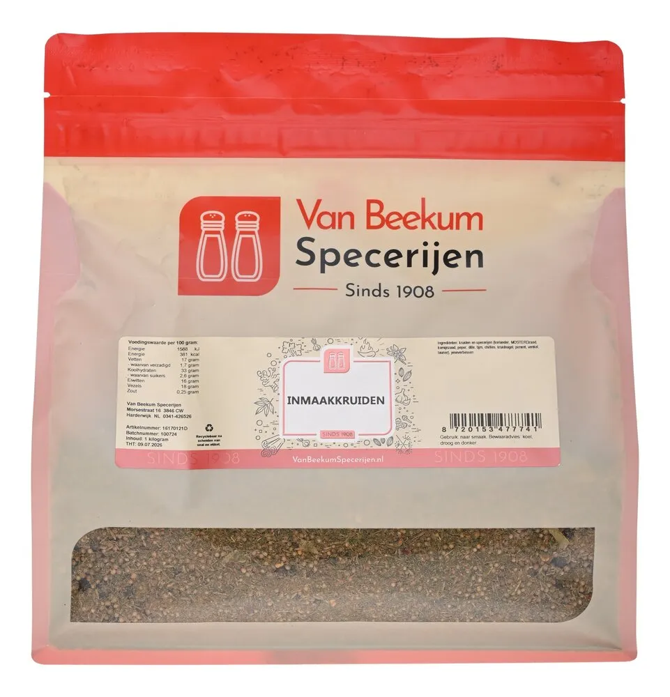 Van Beekum Specerijen Inmaakkruiden / Pekelkruiden Van Beekum Specerijen Inmaakkruiden / Pekelkruiden