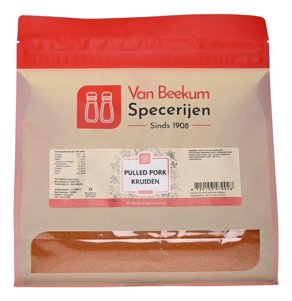 Van Beekum Specerijen Pulled Pork Kräuter Van Beekum Specerijen Pulled Pork Kräuter
