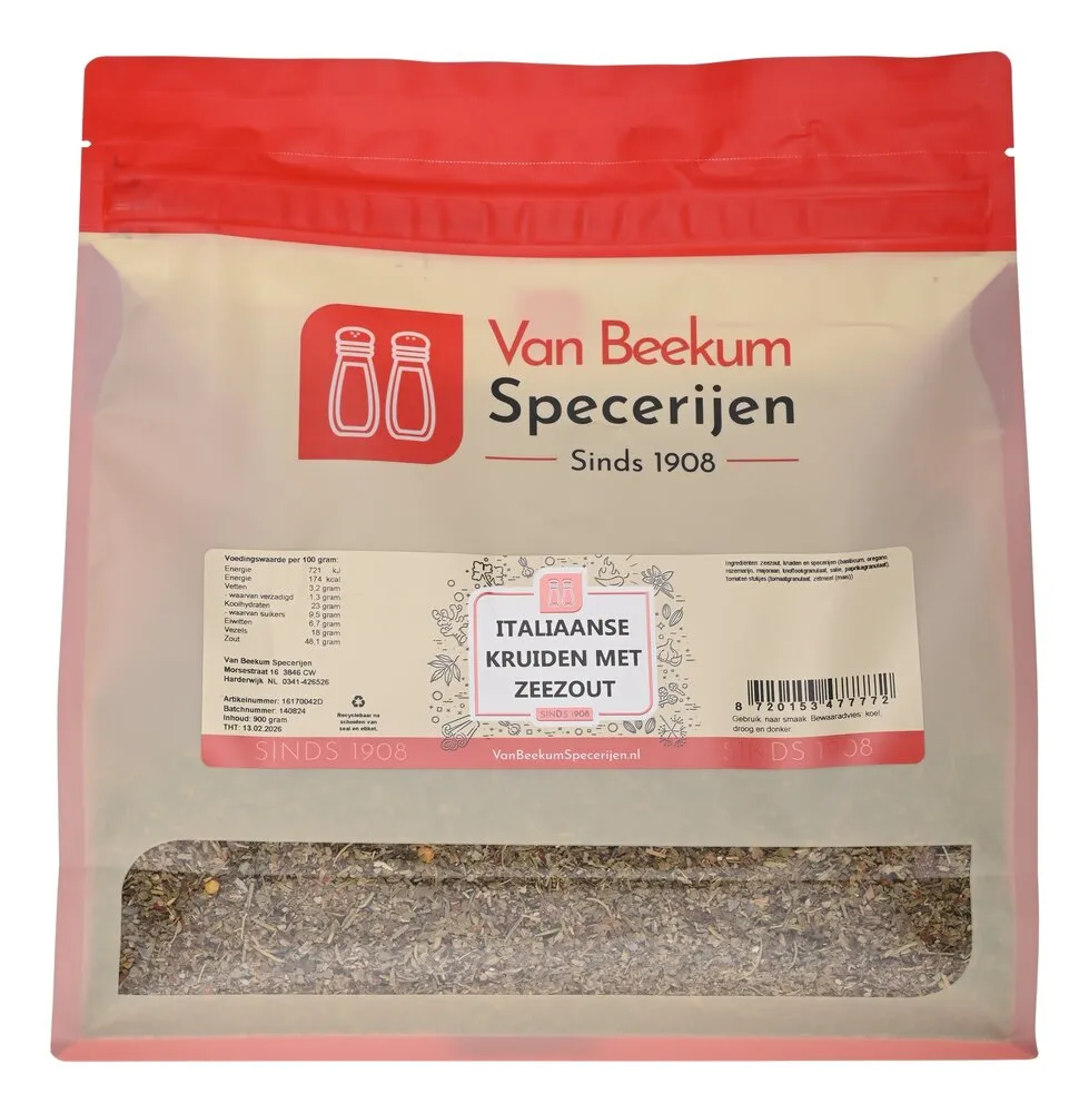 Van Beekum Specerijen Italienische Kräuter mit Meersalz Van Beekum Specerijen Italienische Kräuter mit Meersalz