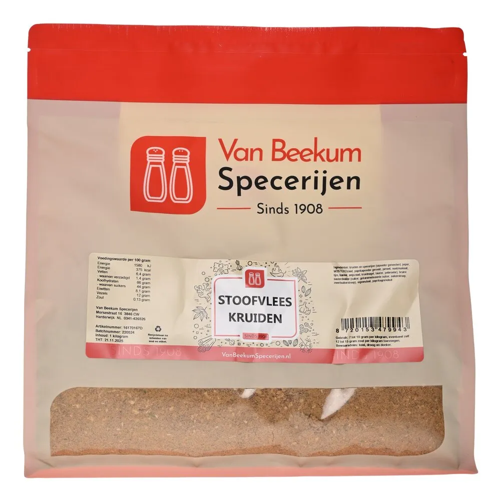 Van Beekum Specerijen Stoofvlees Kruiden Van Beekum Specerijen Stoofvlees Kruiden