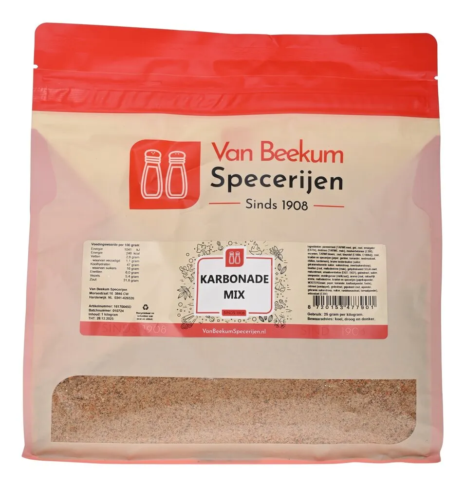 Van Beekum Specerijen Karbonade Mix Van Beekum Specerijen Karbonade Mix